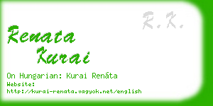 renata kurai business card